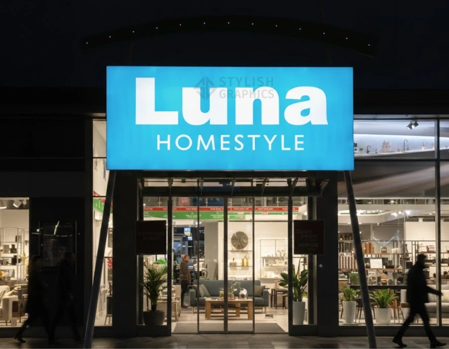 light box flex sign board in Dubai - Stylish Graphics