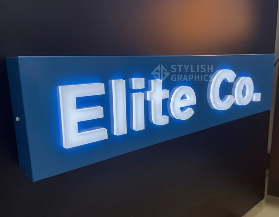 Push through acrylic signage company in Dubai - Stylish Graphics