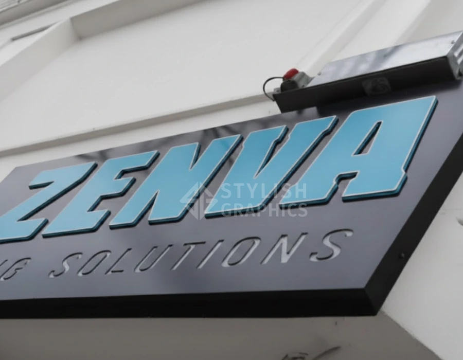 push through outdoor signage company in Dubai - Stylish Graphics