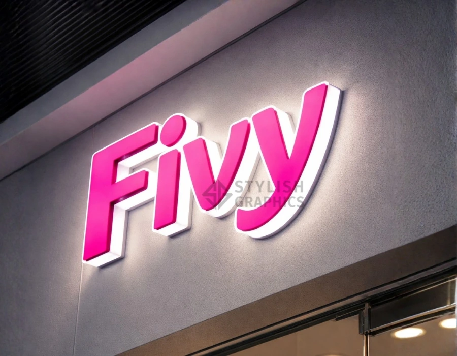 Push Through 3D Signage Company in Dubai - Stylish Graphics